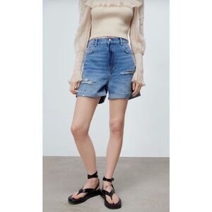Zara The 90s Bermuda Shorts Size 0
